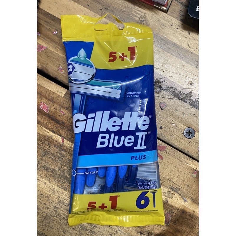 DẠO CẠO RÂU GILLETTE BLUE II PLUS (bịch 6 cây)