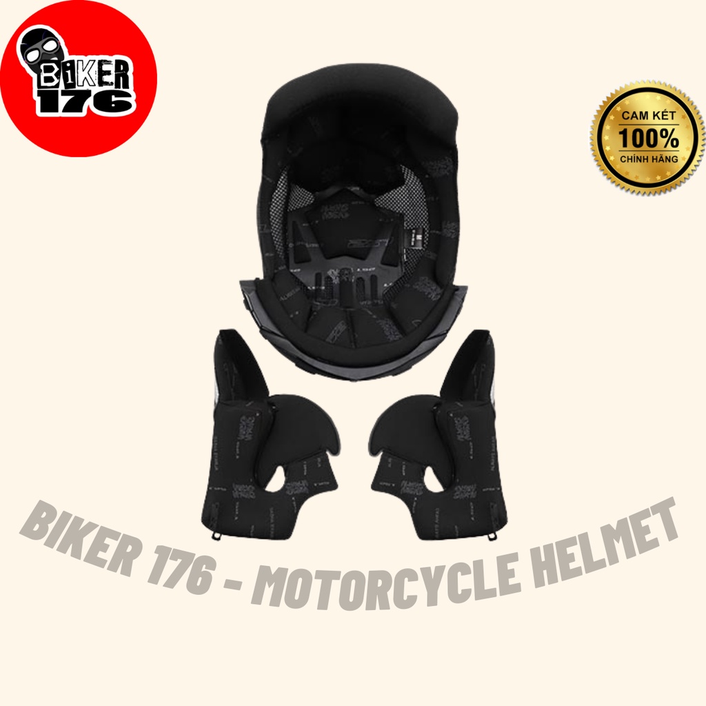 Lót mũ bảo hiểm Fullface LS2 FF800 Storm 2 kính (Không bao gồm mũ) - BIKER 176 - Mũ bảo hiểm & Dầu nhớt Vũng Tàu