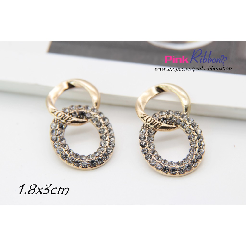 Charm Khoen đá ghi số 8
