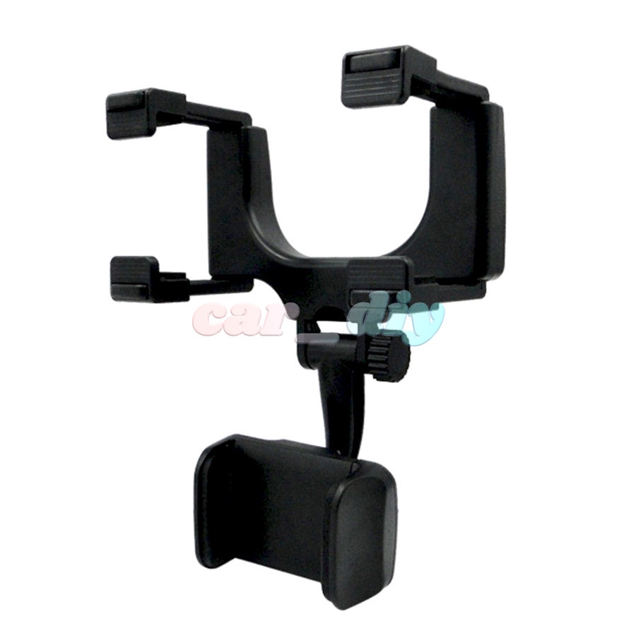 Giá Đỡ Điện Thoại / GPS Gắn Kính Chiếu Hậu Xe Hơi Xoay 360 Độ Tiện Dụng