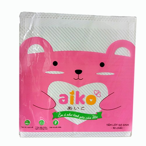 Miếng lót phân xu cao cấp Aiko 4 lớp 30tờ/túi