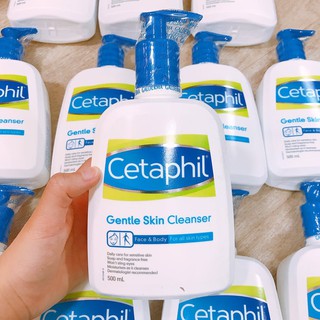 Sữa Rửa Mặt Cetaphil Gentle Skin Cleanser 500ml làm sạch dịu nhẹ cho mọi loại da