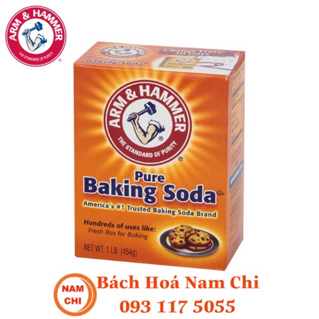 [DATE 10/2022] Bột Baking Soda Arm&Hammer Đa Công Dụng Nhập Khẩu Mỹ 454g