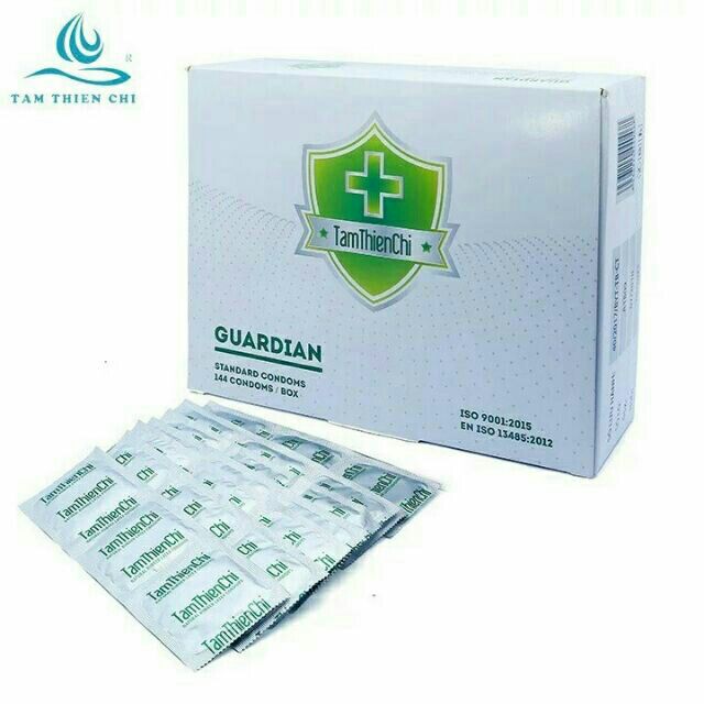 COMBO 9 CHIẾC BAO CAO SU MỎNG TRƠN TRUYỀN NHIỆT TÂM THIỆN CHÍ GUARDIAN