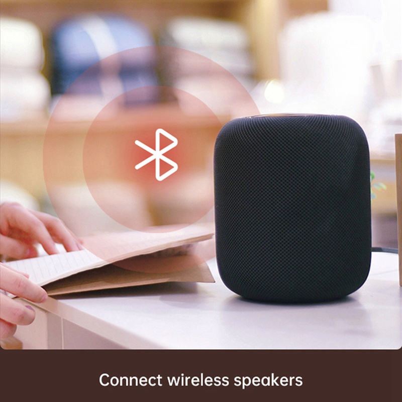 Bộ thu phát âm thanh Bluetooth 5.0 đa điểm 4 trong 1 cho TV PC Kết nối 2 Tai nghe Âm thanh nổi 3,5 mm với MIC