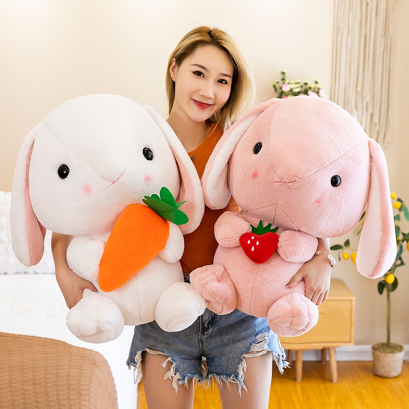 Thỏ Trắng Nhồi Bông 22CM 32CM 43CM Xinh Xắn