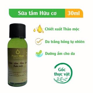 Sữa tắm hữu cơ thảo mộc peace mass 30ml