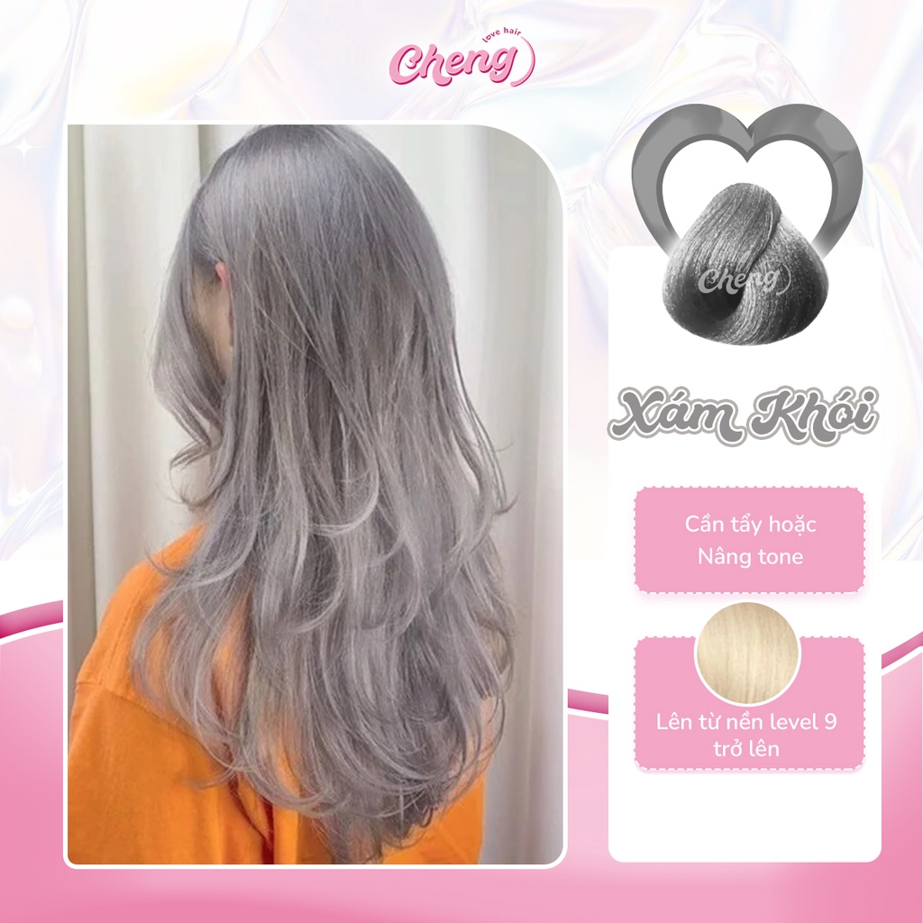 Thuốc Nhuộm Tóc Màu XÁM KHÓI | Chenglovehair, Chenglovehairs