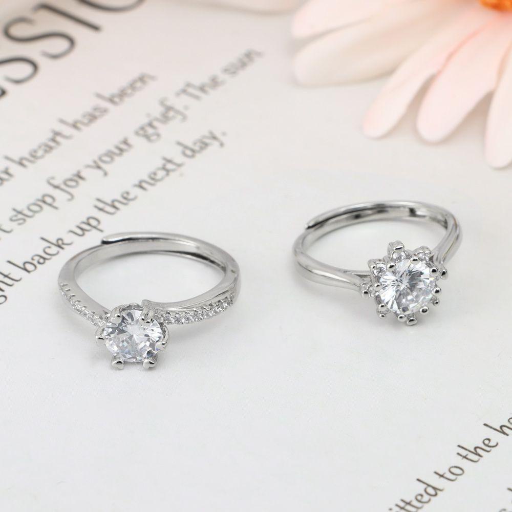 Nhẫn Hở Màu Sắc Thanh Lịch Cho Cặp Đôi