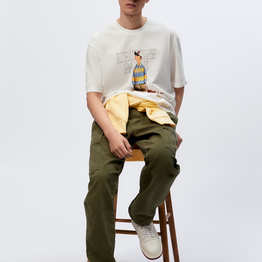 Áo thun nam  - Áo thun Unisex cho cả phái nữ - Áo phông form rộng - Hình In Cậu Bé  - THE BEAR -MS2