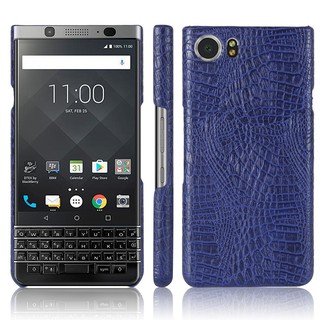 For BlackBerry KEYone Case Luxury Vintage Crocodile Pattern PU Leather