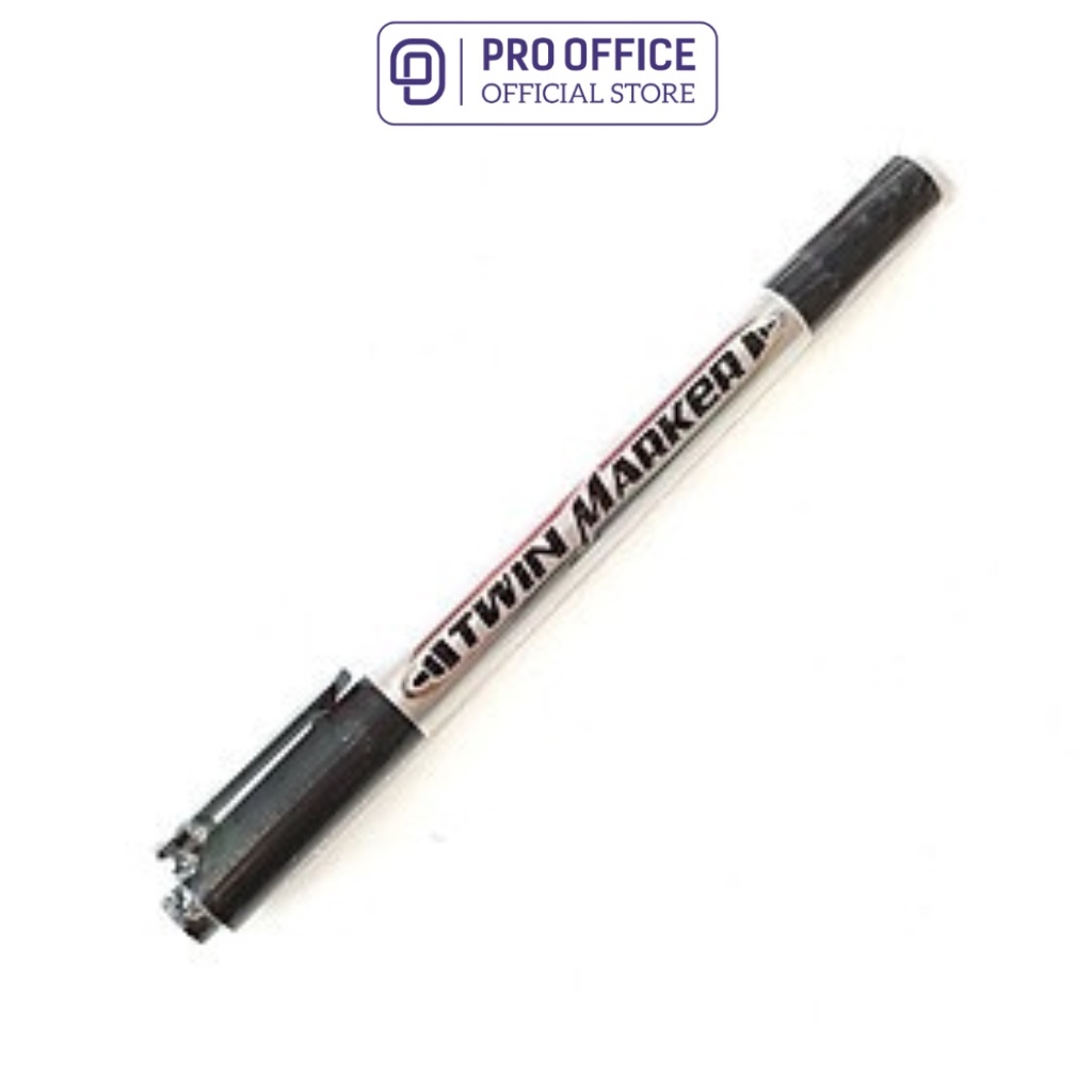 Bút Lông 2 Đầu PRO OFFICE - 1 Chiếc -  Màu Mực Đều, Bám Dính Tốt PO-TM101
