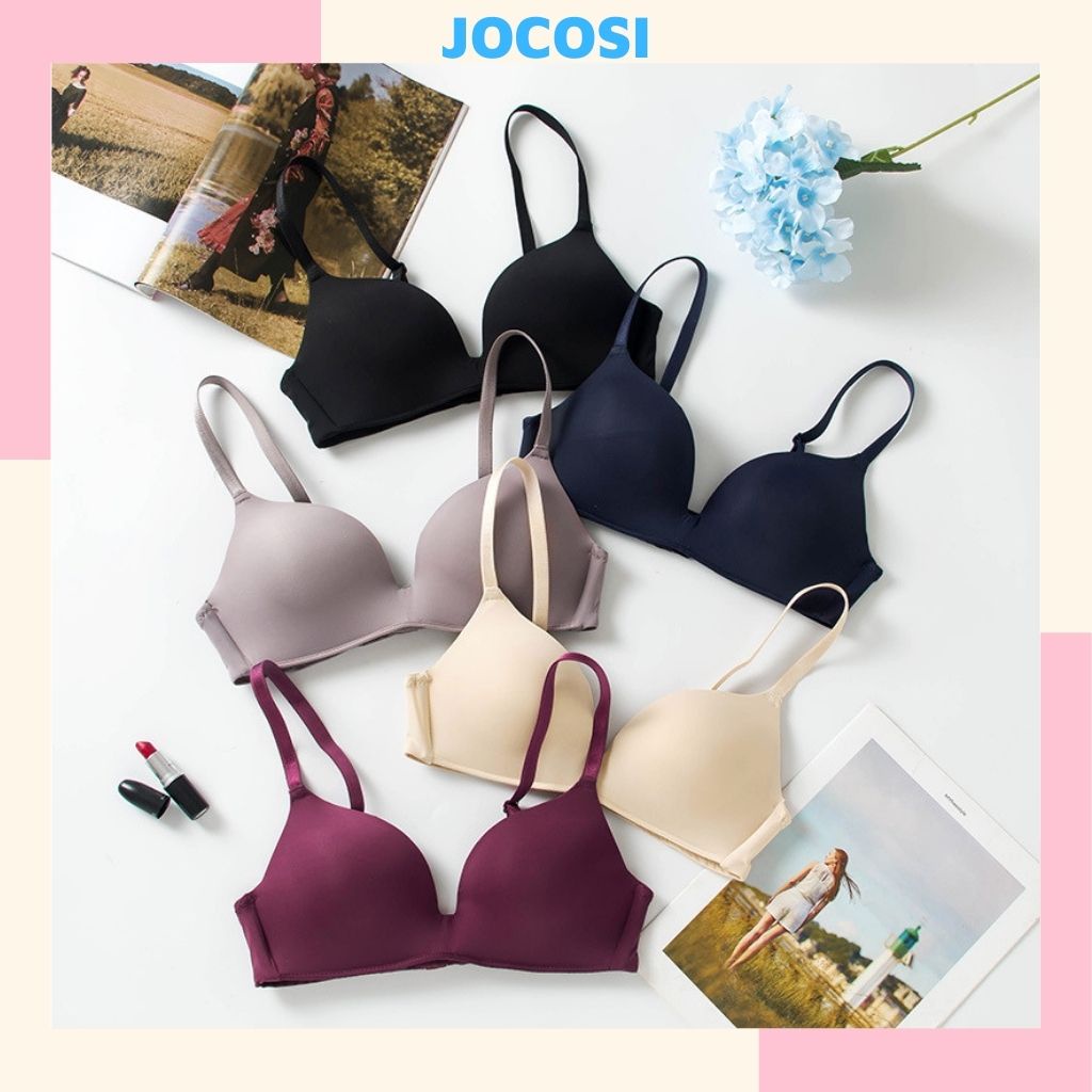 Áo ngực su nữ không gọng mút mỏng, áo lót đệm mỏng mặc thoải mái JOCOSI A799