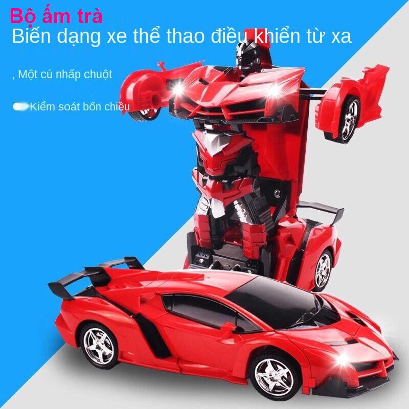 Xe điều khiển từ xa biến hình Robot King Kong có thể sạc lại đồ chơi trẻ em cậu bé Lamborghini đua