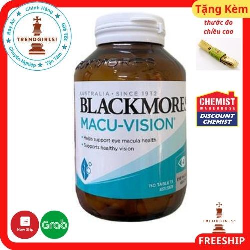 Viên uống bổ mắt Blackmores Macu-Vision 150v, Úc cho người từ 18 tuổi trờ lên - trend girls online