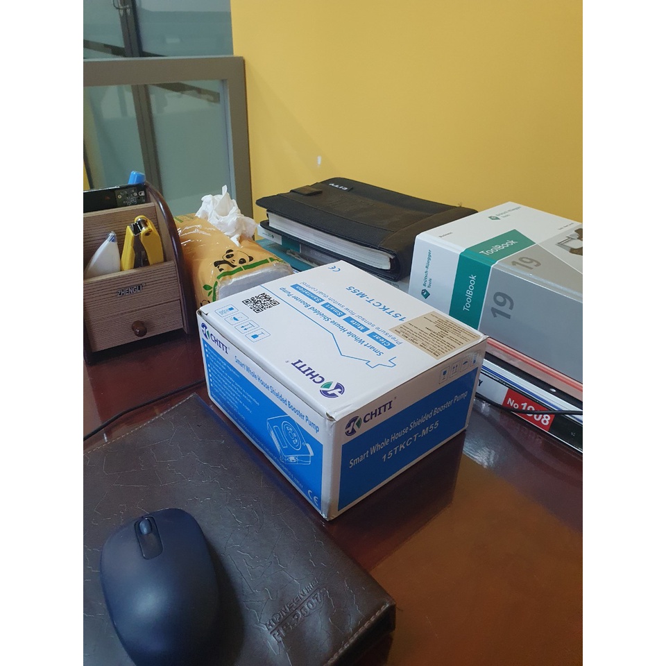 Bơm tăng áp vòi sen, máy giặt chống giật, chống ồn CHITI-M55