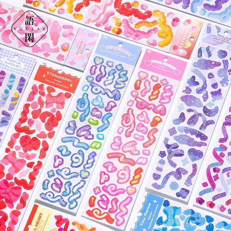 Romantic show stickers_ trang trí top
