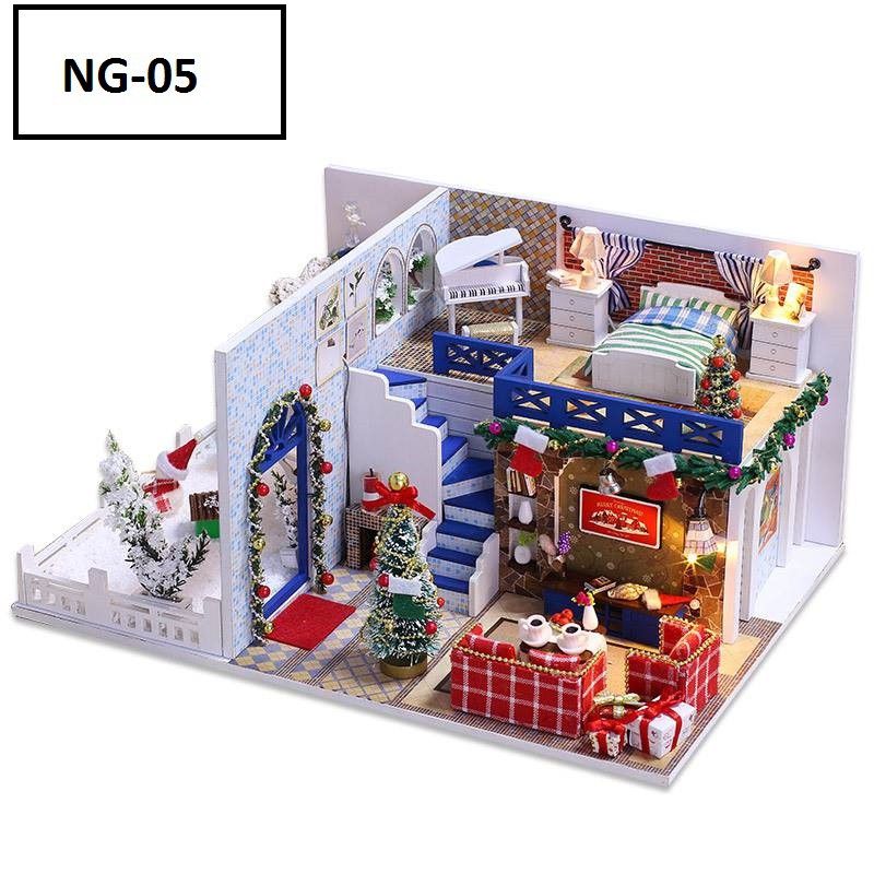 Mô hình nhà gỗ DIY - Chủ đề Noel