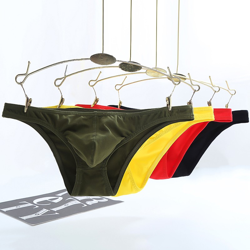 Quần Đùi Cotton Nam Quần Lót Eo Thấp Bikini Quần Đùi Thoải Mái Quần Lót Bên Trong