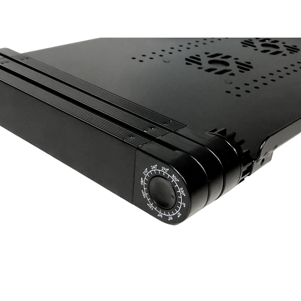 Bàn kê Laptop đa năng trên giường xoay 360 độ tích hợp quạt đôi tản nhiệt - Spa Laptop