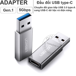 USB AM sang USB CF Ugreen 30705 - Đầu chuyển USB 3.0 đực ra USB type-C 3.1 cái