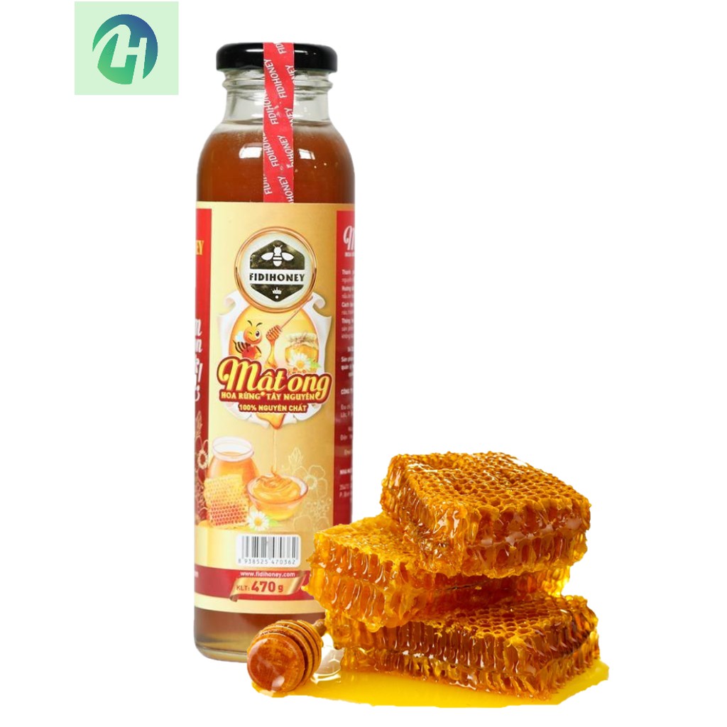 Mật Ong Hoa Rừng Tây Nguyên Fidihoney 470gr/chai