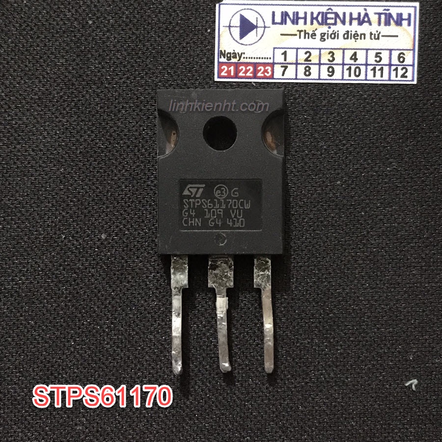 Đi ốt xung STPS61170CW 61A 170V thay thế STPS80170CW  tháo máy
