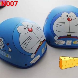 Nón bảo hiểm đô rê mon kèm kính. Nón bảo hiểm thời trang. Nón bảo hiểm kèm kính