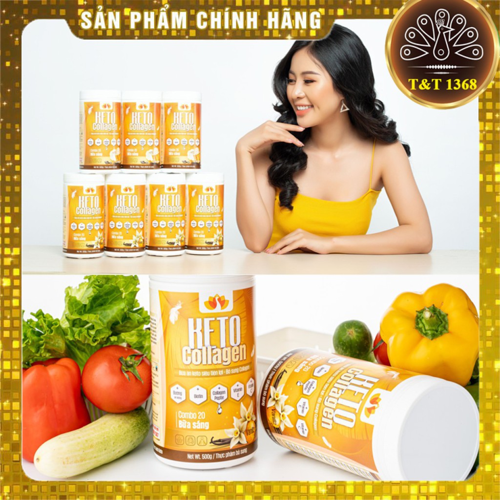 Keto Collagen [Chính Hãng] Bữa ăn Keto GIẢM CÂN SIÊU TIỆN LỢI cho người thực hành Keto và người muốn giảm cân-2 Hộp 500g | BigBuy360 - bigbuy360.vn