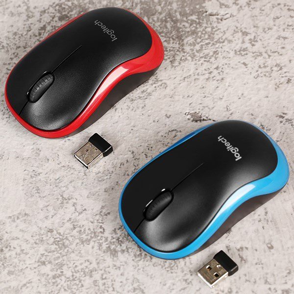 Chuột Không Dây Logitech M185 Chính Hãng - Có Công Tắc On/Off - Tặng Kèm Pin - Bảo hành 12 tháng