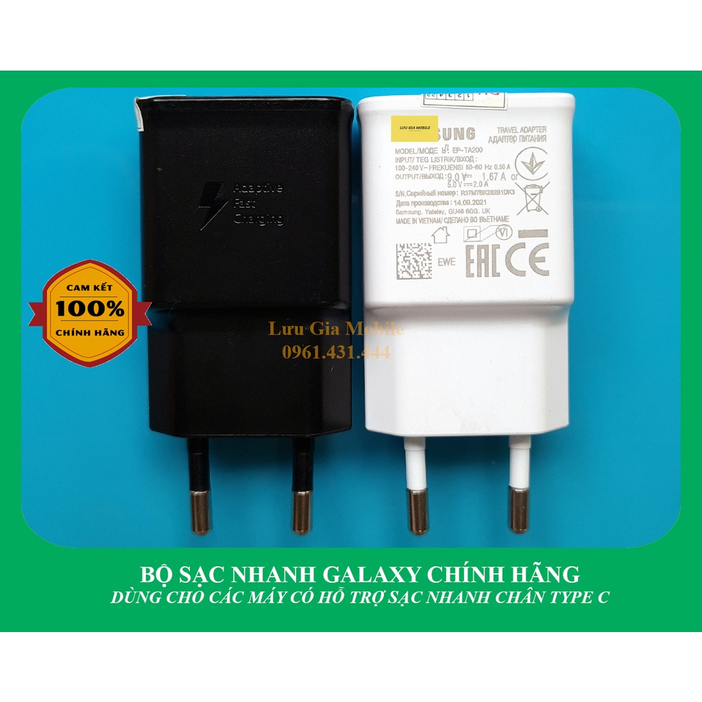 [ BH 12 tháng] Bộ củ sạc nhanh Galaxy M11 M12 M13 M20 M21 M22 M30 M31 M32 M50 M51 M52...zin hãng
