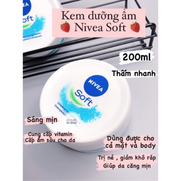 Nivea Soft Cream 200ml Chính hãng