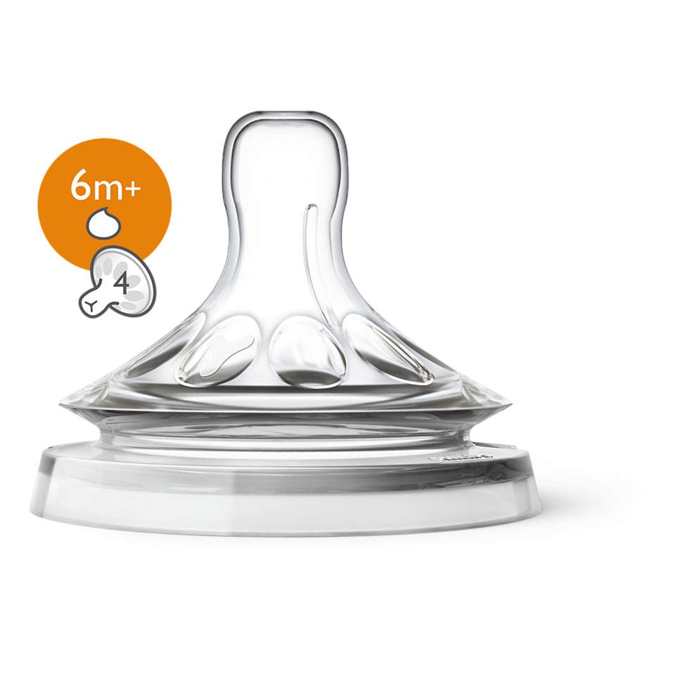 Núm ti Philips Avent Số 5 Natural Mẫu Mới 6 hoặc 9 Tháng và Các Size Cho Bé - Tách Hộp - 1 Đổi 1 Nếu Lỗi NSX