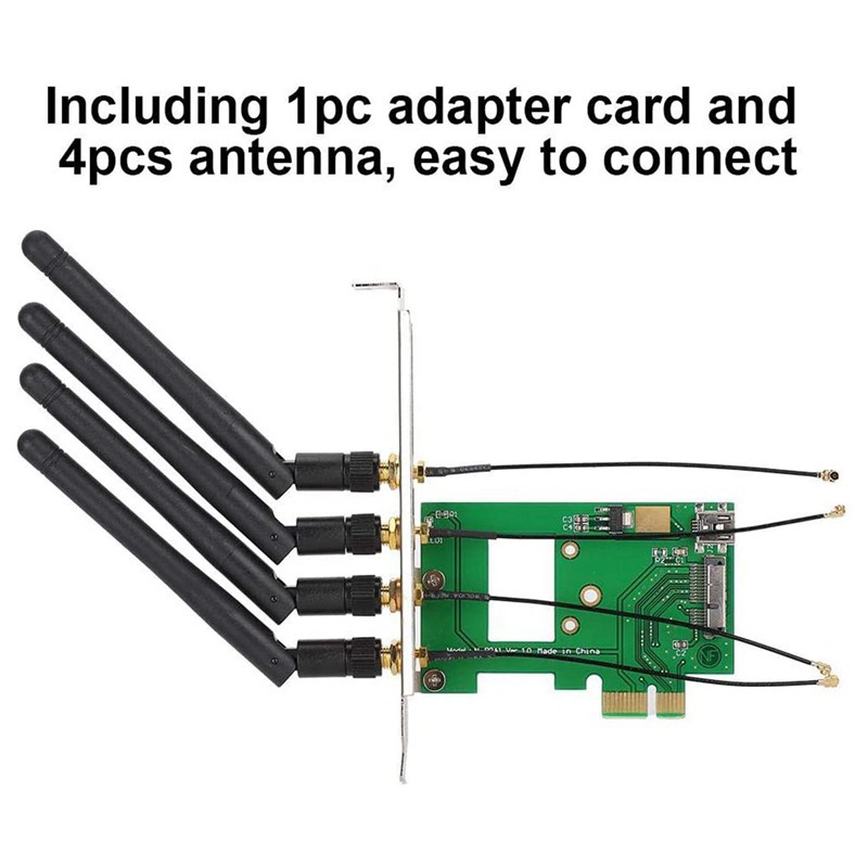 Thẻ Chuyển Đổi Bcm94360Cd Sang Pci-E 1x Cho Máy Tính Bàn | BigBuy360 - bigbuy360.vn