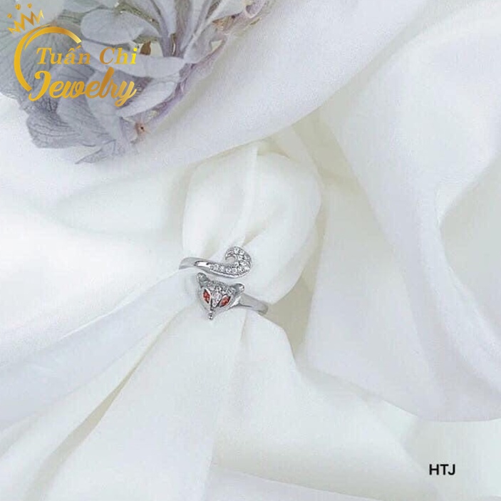 ❤️HOT❤️ Nhẫn Bạc Nữ, Nhẫn Hồ Ly Bạc 925 Cao Cấp, Mang Lại May Mắn, Tài Lộc