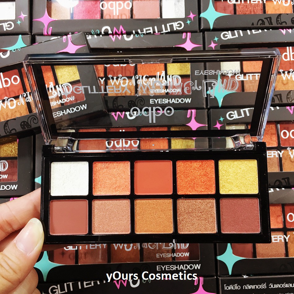 [Auth Thái] Bảng Màu Mắt Odbo Có Nhũ Tông Đỏ Cam Đất Wonderland OD283 - Bảng Phấn Mặt Odbo Có Nhũ Tông Đỏ Đất Wonderland | BigBuy360 - bigbuy360.vn