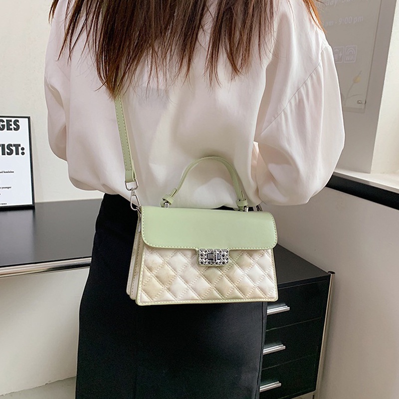 Túi Đeo Chéo Đính Kim Cương Tương Phản Thời Trang Cho Nữ