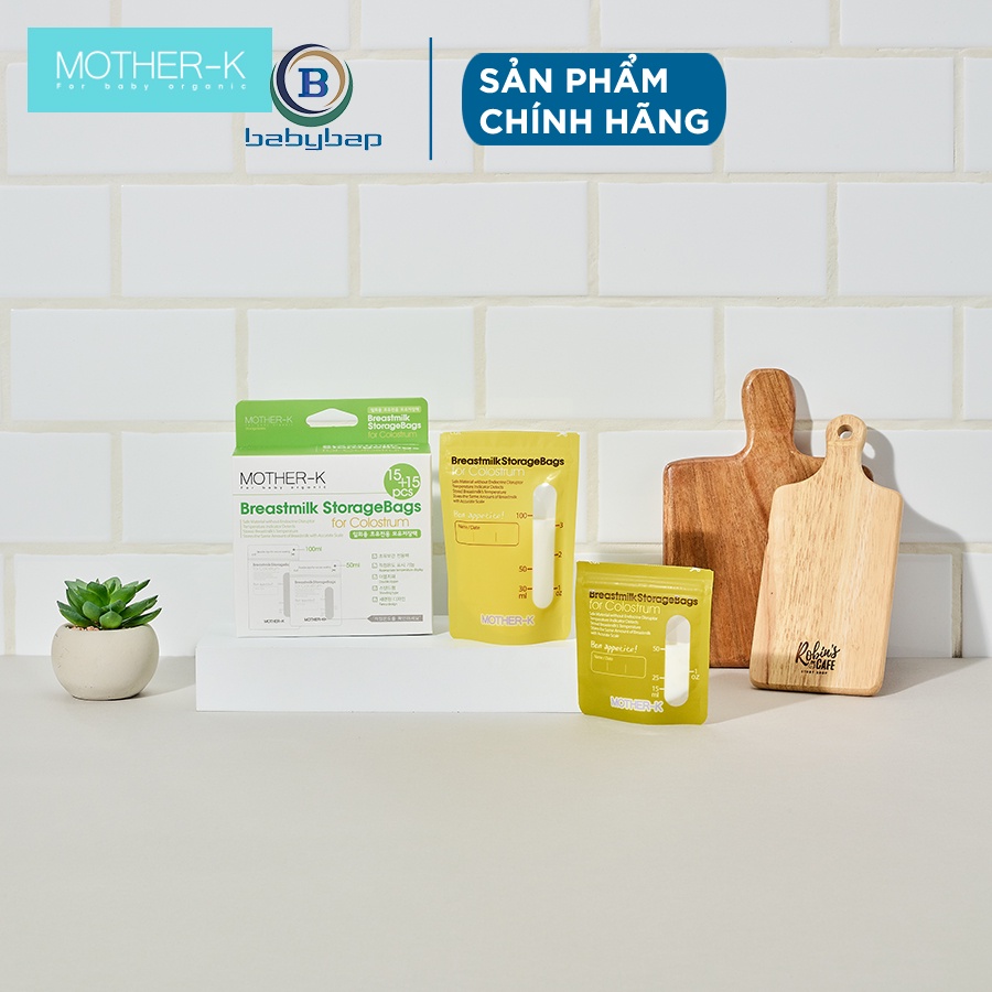 Túi Trữ Sữa Non Mother-K Hàn Quốc Làm Từ Nhựa LLDPE &amp; PET (30c)