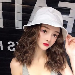 Mũ vành kèm tóc giả phồng thời trang cho nữ