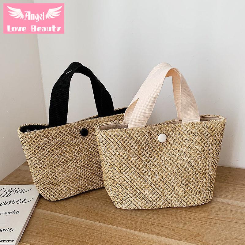 Thiên Thần~Hàng Có Sẵn] Túi Xô Đeo Vai Dệt Rơm Thời Trang Mùa Hè Phong Cách Phương Tây Dành Cho Nữ 2022