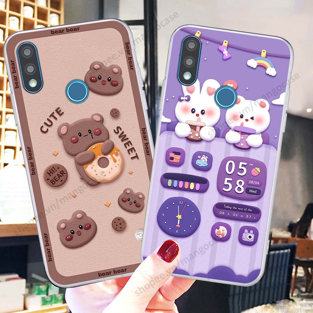 Ốp lưng Vsmart Joy 2 Plus / Joy2+ hình gấu, thỏ, đồng hồ cute dễ thương