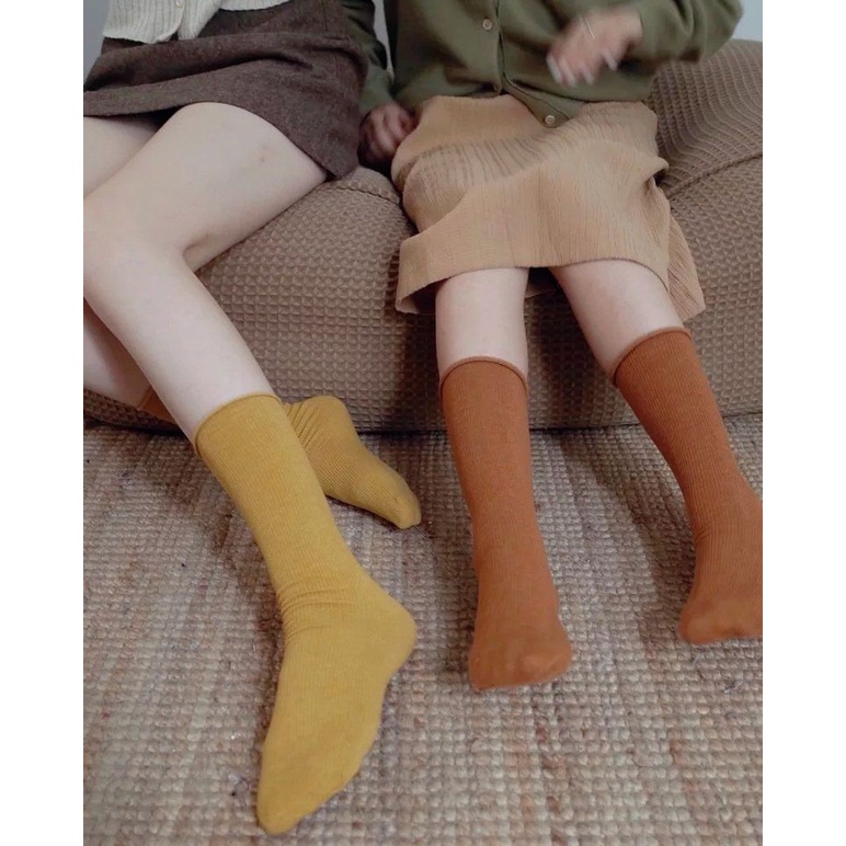 tất nữ cao cổ-tất nữ nhún ulzzang cao cổ phong cách Hàn Quốc