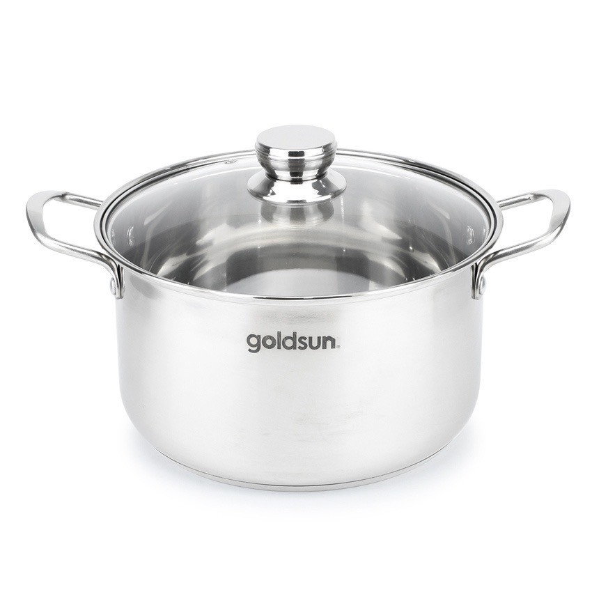 Nồi luộc gà inox Goldsun GE43-1302SG size 26-28-30cm dùng cho tất cả loại bếp(TỪ, GA, HỒNG NGOẠI)