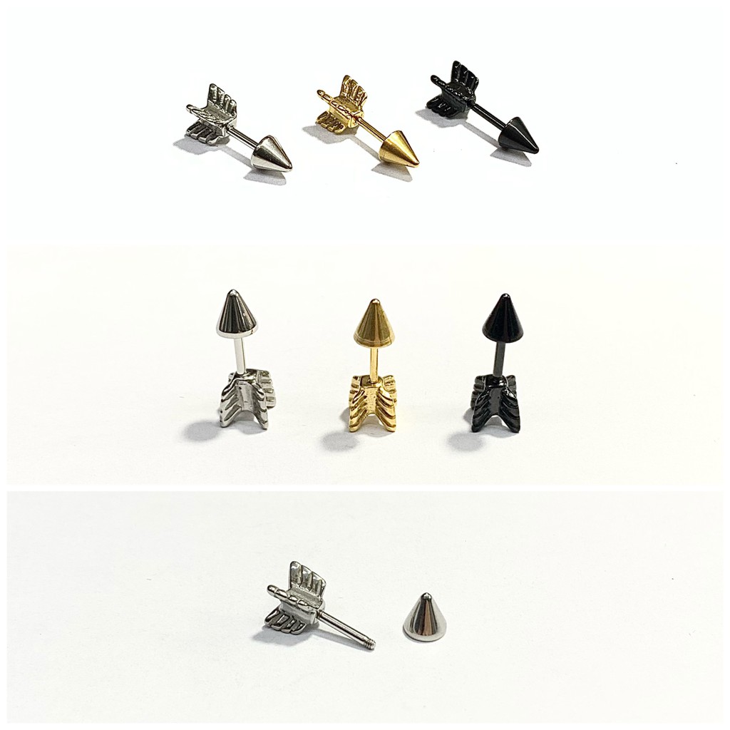 KHUYÊN TAI HÌNH MŨI TÊN CỰC CHẤT - KHÔNG HAN GỈ