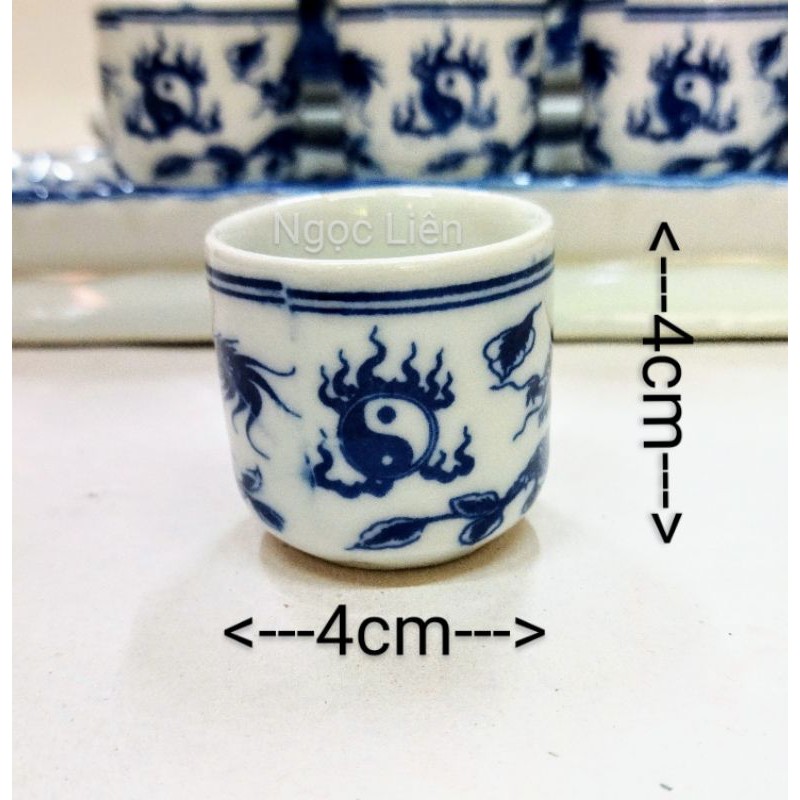 Bộ 3 ly, 5 ly cúng bát tràng