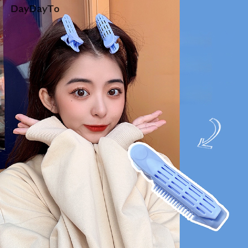 Bộ 4 Kẹp Tóc Xoăn Tự Nhiên Bằng Nhựa Tiện Dụng