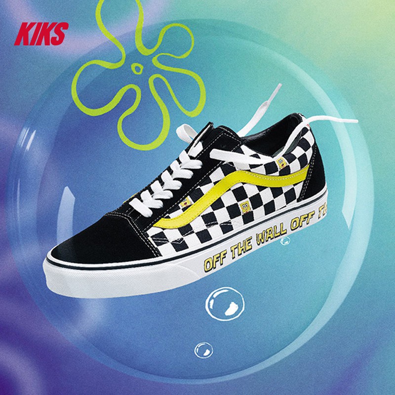 Giày Thể Thao VANS SpongeBob Cổ Cao Thấp VN0A54F19ES Thời Trang Cho Nam Và Nữ