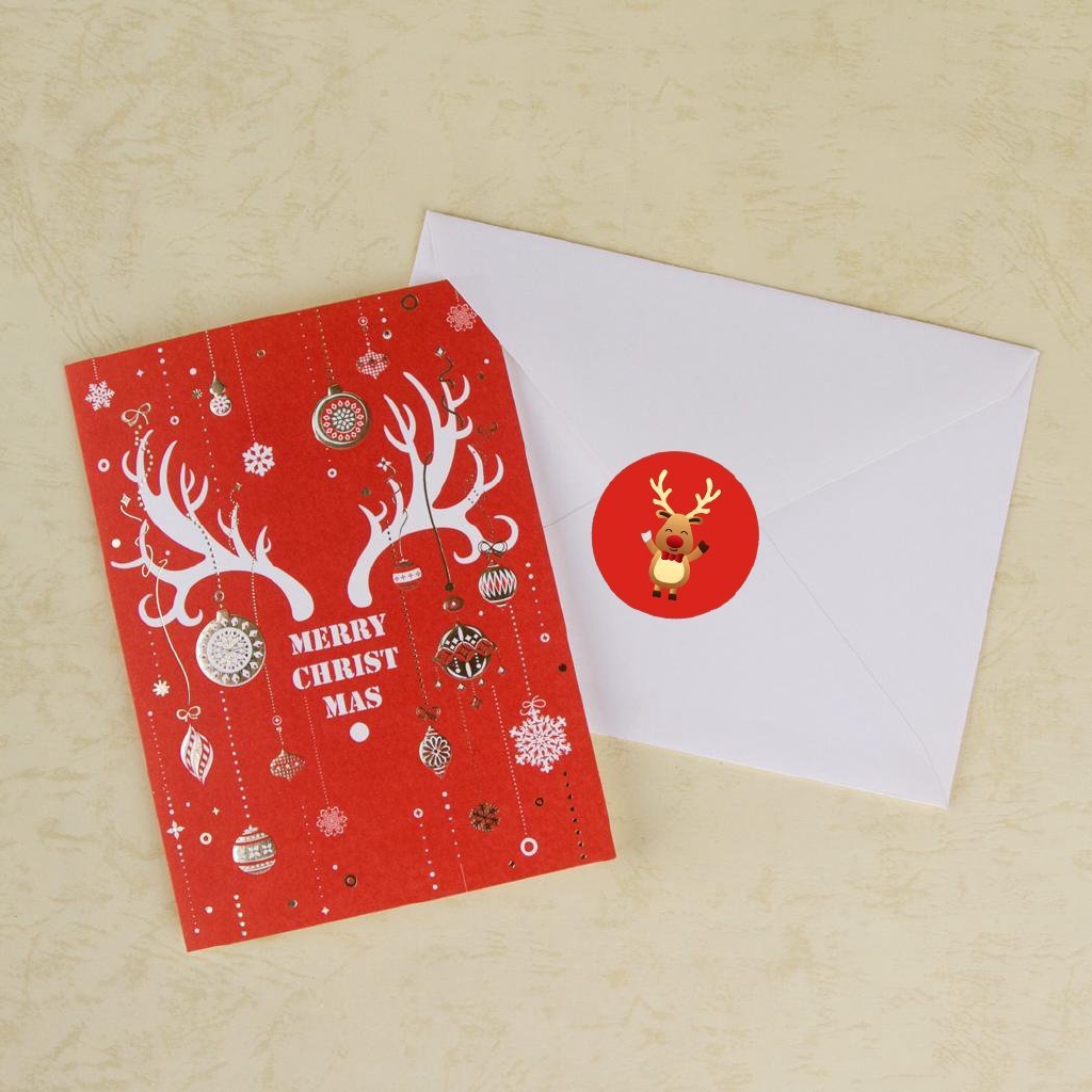 1 Cuộn 500 Miếng Dán Trang Trí Giáng Sinh