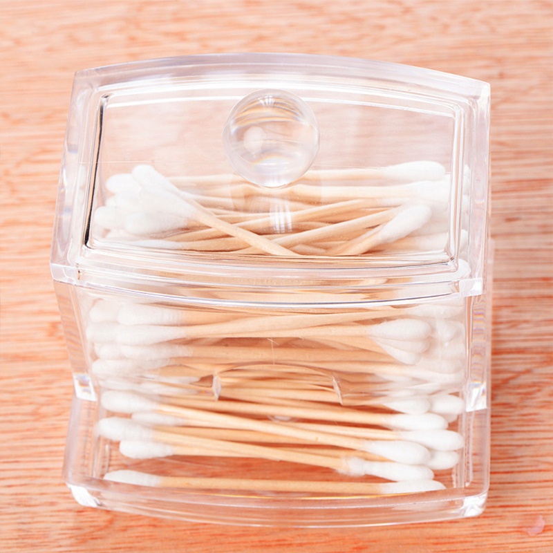 Hộp Đựng Bông Tẩy Trang Bằng Acrylic Tiện Dụng