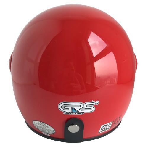 Mũ bảo hiểm trùm 3/4 đầu kính chống lóa cao cấp -  GRS A368K Đỏ  bóng - Vòng đầu 56-58cm - Bảo hành 12 tháng